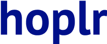 hoplr logo in text
